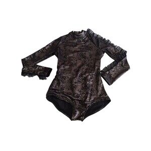 Dance Costume 10th House Black Medium Ballet Gymnastic Jazz Sequin Tap Theater